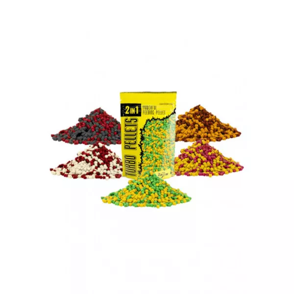 Carp Zoom CZ 2in1 Turbo schnell auflösendes Pellet, 3 mm, Erdbeere, Fisch, 500 g