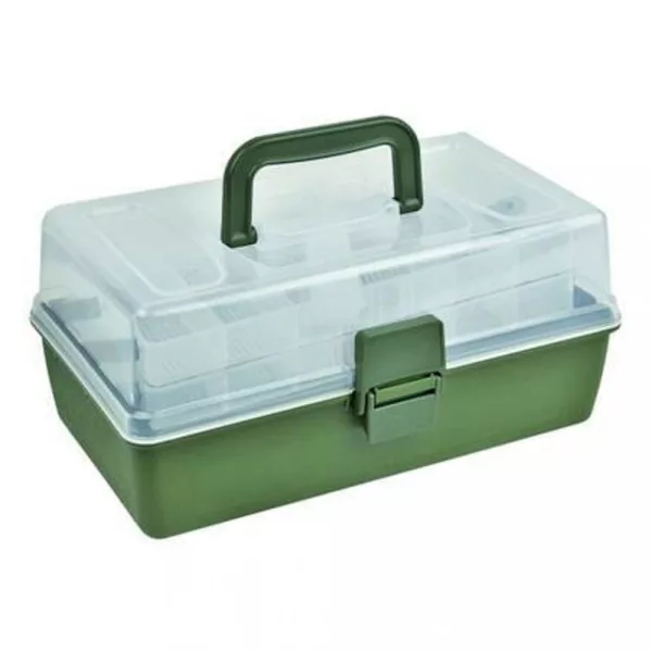 Carp Zoom CZ Praktische Angelkiste mit Tabletts, 29,4x18,7x15 cm
