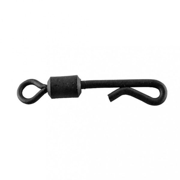 Carp Zoom CZ Karpfen-Schnellwechselwirbel, #8, matt schwarz, 10 Stk.