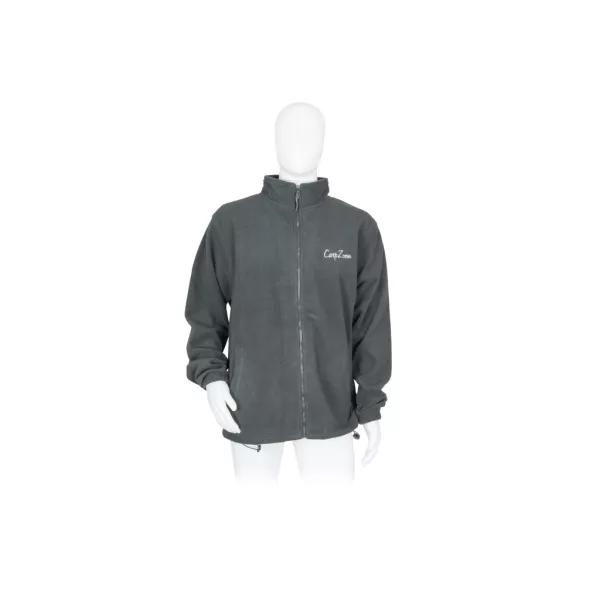 Carp Zoom Dunkelgrünes Fleece-Oberteil mit Reißverschluss L