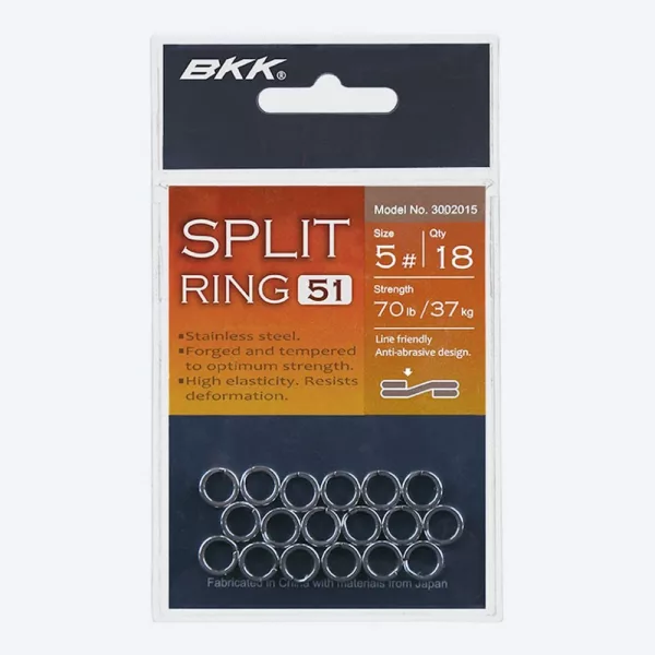 BKK SPLIT RING-51 8# 12 Stk./Packung Sprengring
