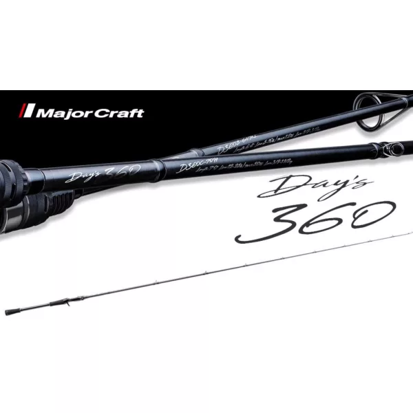 Major Craft Days 360 D360C-610M Baitcast R-Fast 2,08m 7-21gr 2-teilige Casting Spinnrute