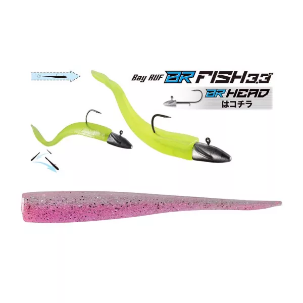 Duo Bayruf BR Fish 8,4cm S042 UV Clear Pink Plastikköder 7Stk