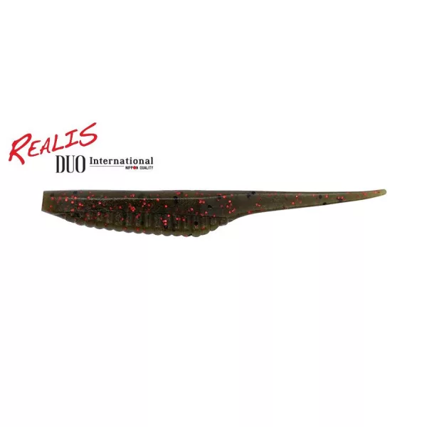 Duo Realis Versa Pintail 7,6cm F018 Green Pumpkin Red Flake Plastikköder 10 Stk.