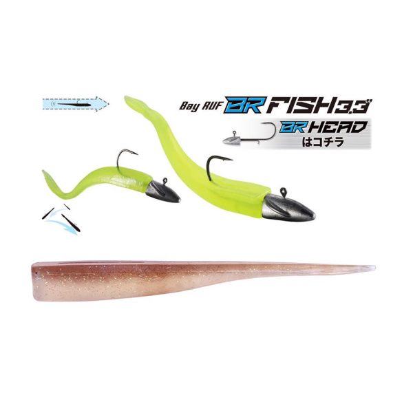 Duo Bayruf BR Fish 8,4cm F102 Brown Zircon Plastikköder 7Stk