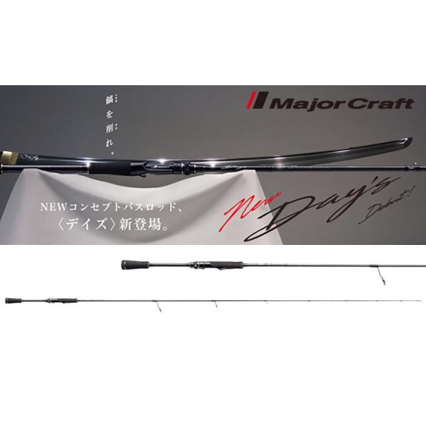 Major Craft Days DYS-66ML R,Fast 1,98m 3,5-10,5gr 2-teilige Spinnrute