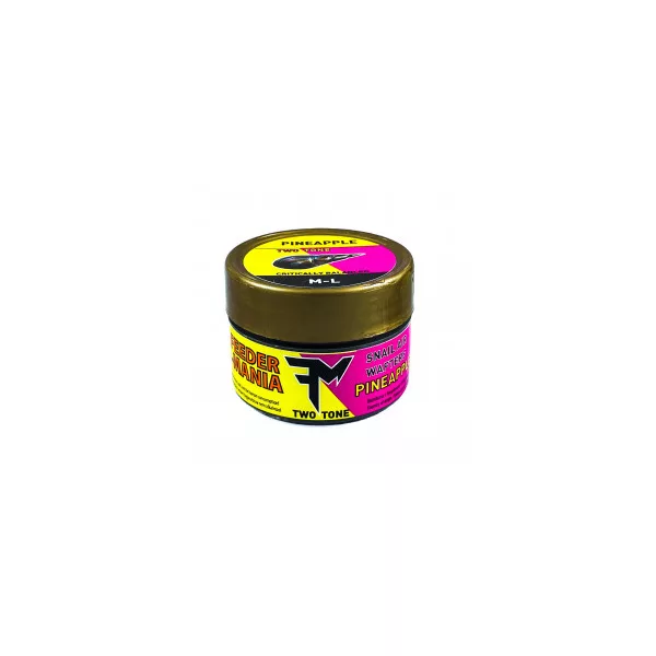 Feedermánia Two Tone Snail Air Wafters Ananas Kritisch erleichterte Wasserschnecken-Imitation M/L