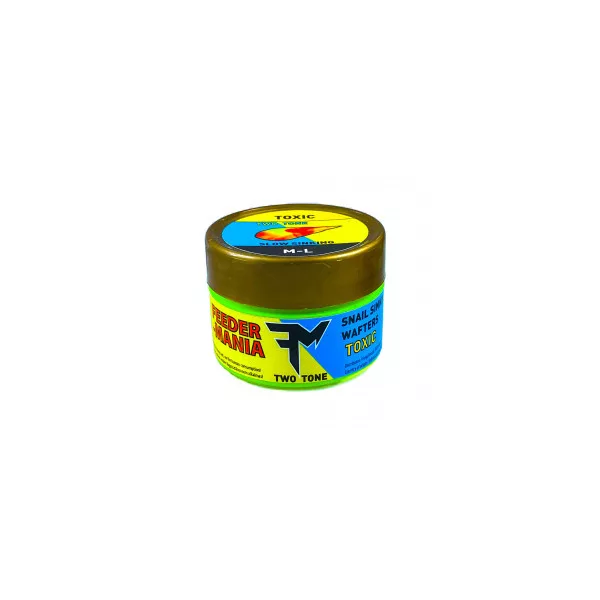 Feedermania Two Tone Snail Sinking Wafters Schneckenimitation
 Wasserschnecke M-L Toxic Langsam sinkender Wafter, Köderimitation