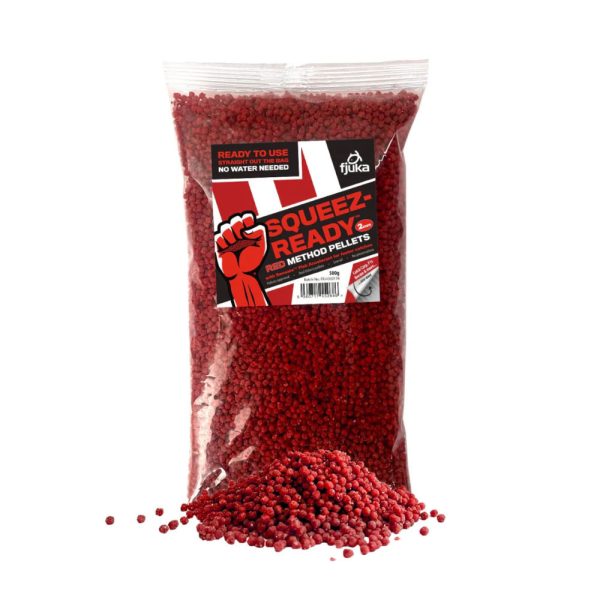 Fjuka Squeez-Ready Red 2mm Method Pellet 500gr