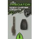 Fox Rage Predator Camo Quick Change Weights Schnellwechsel-Posenblei 25gr 3 Stk