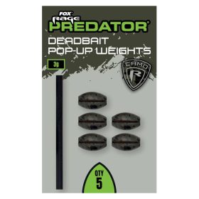   Fox Rage Predator Camo Deadbait Pop-up Weights Vorblei 5gr 5Stk