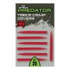 Fox Rage Predator Red Trace Crimp Covers Verjüngende Gummihülse 25 Stk.