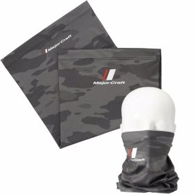 Major Craft UV-Cut Face Guard Dunkelgrau Camo Schlauchtuch