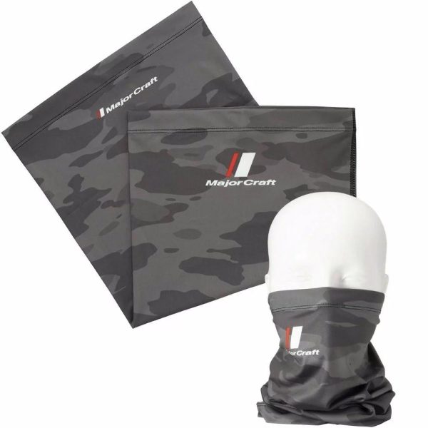 Major Craft UV-Cut Face Guard Dunkelgrau Camo Schlauchtuch