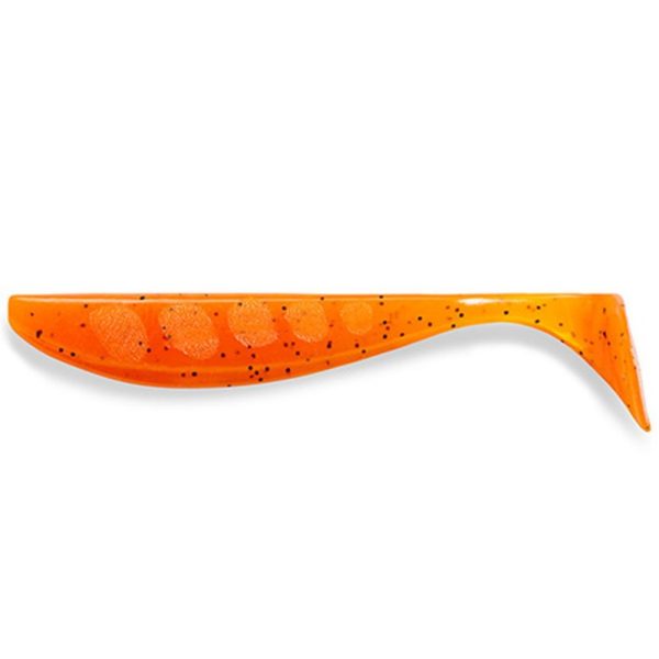 FISHUP Wizzle Shad 7,62cm (8 Stk.), #049 - Orange Pumpkin/Schwarz Plastikköder