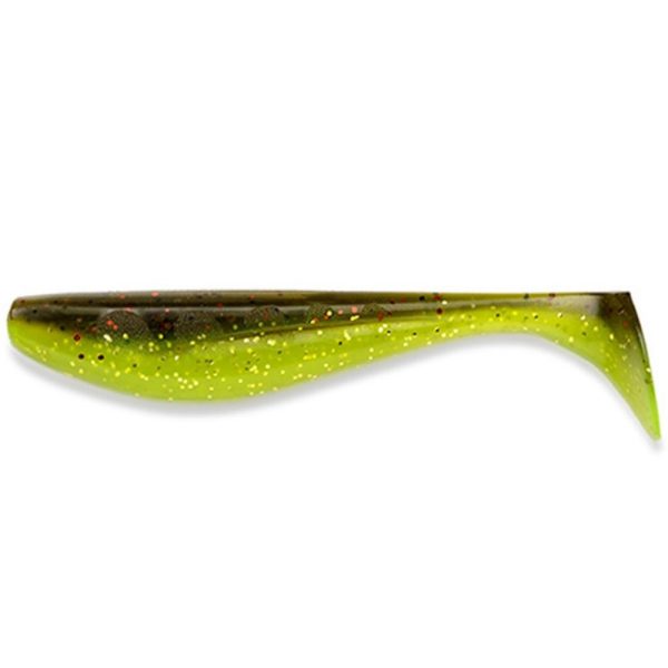FISHUP Wizzle Shad 7,62cm (8 Stk.), #203 - Green Pumpkin/Flo Chartreuse Plastikköder