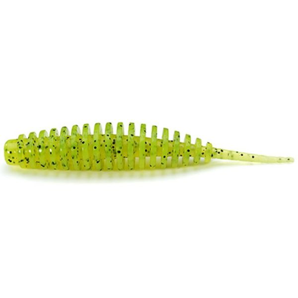 FISHUP Tanta 3,81cm (10 Stk.), #055 - Chartreuse/Black Plastikköder