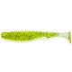 FISHUP U-Shad 6,35cm (9pcs.), #055 - Chartreuse/Black Kunststoffköder