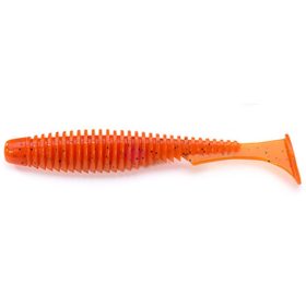   FISHUP U-Shad 7,62cm (9pcs.), #049 - Orange Pumpkin/Black Kunststoffköder