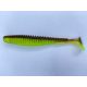 FISHUP U-Shad 10,16cm (8pcs.), #203 - Green Pumpkin/Flo Chartreuse Kunststoffköder