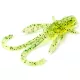 FISHUP Baffi Fly 3,81cm (10 Stk.), #026 - Flo Chartreuse/Grün Plastik Kunstköder