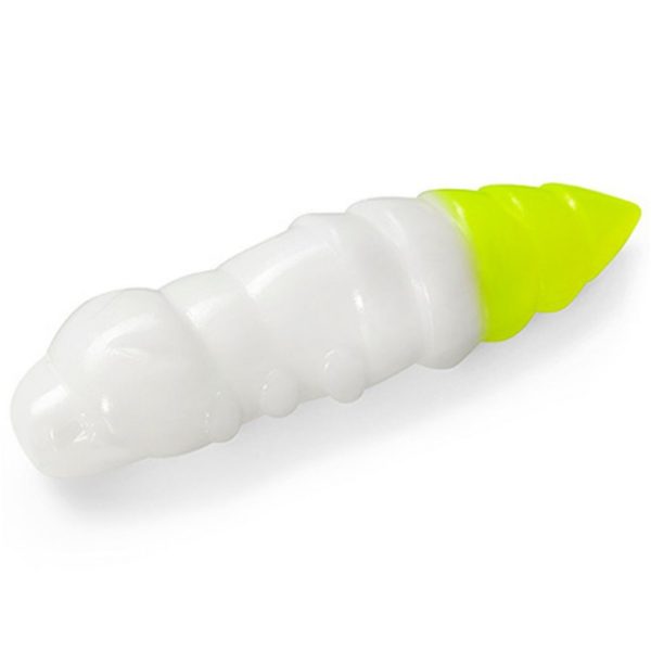 FISHUP Pupa 3,04cm (10 Stk.), #131 - White/Hot Chartreuse Kunststoffköder