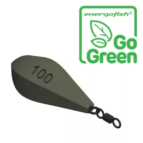   Carp Expert Torpedo Wirbel-Weitwurf Gefärbtes Go Green Boilie-Blei 100g