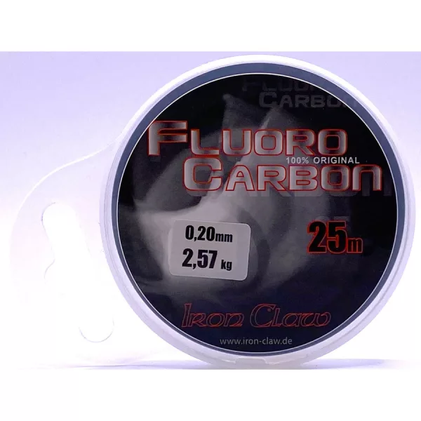 Iron Claw Fluorocarbon Átlátszó 0,20mm 25m Monofil Előkezsinór