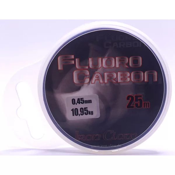 Iron Claw FluoroCarbon Átlátszó 0,45mm 25m Monofil Előkezsinór