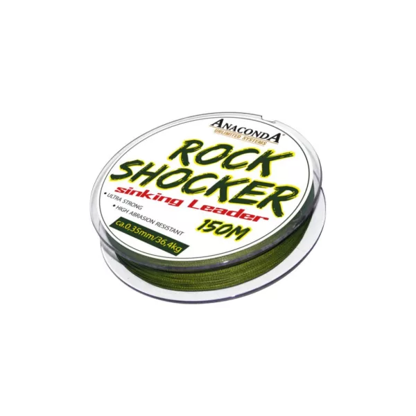 Anaconda Rockshock Leader 0,35mm 150m Sinkende Geflochtene Vorfachschnur