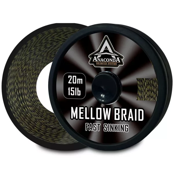 Anaconda Fast Sinking Mellow Braid 30lb 20m Geflochtene Vorfachschnur