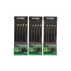 Matrix X8 X-Power Carp Band Rigs 12 10cm Füles, Szakáll Nélküli Monofil Előkötött Horog Csaligyűrűvel 8db