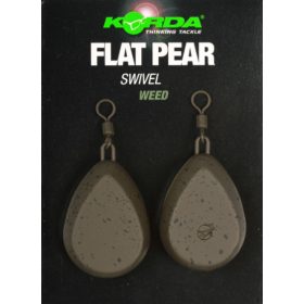 Korda Flat Pear Swivel Blister Karpfenblei 112gr 2Stk