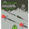 Fox Rage Predator Kwik Change Paternoster Trace 30cm Stahlvorfach mit Drilling Größe 4