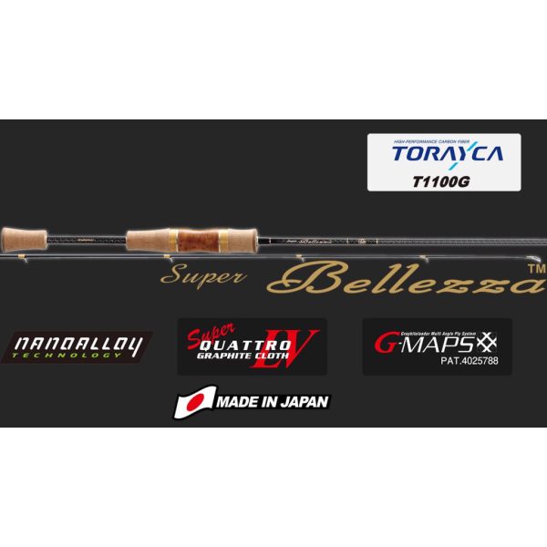 Graphiteleader Super Bellezza 18 GSBS-672L Fast 2,01m 0,6-7gr 2-teilige Spinnrute