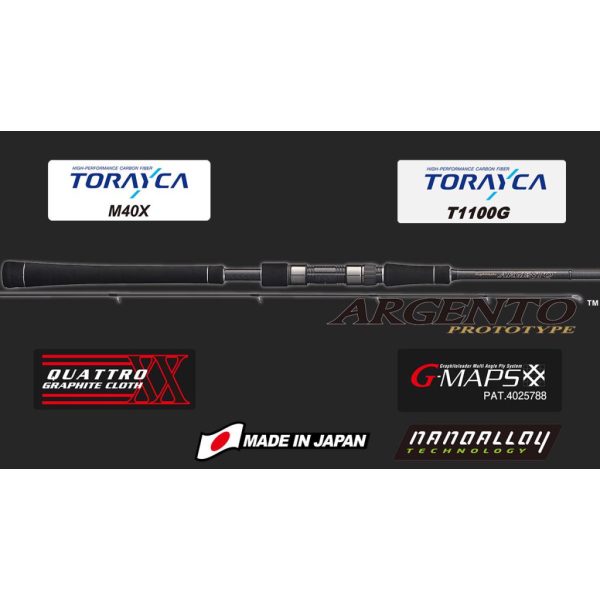 Graphiteleader Argento Prototype GLAPS-942ML 2,85m Fast 28gr 2-teilige Spinnrute