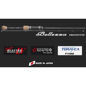   Graphiteleader Bellezza Prototype 21GBLZPS-5112UL-S-BB Extra Fast 1,80m 0,6-4gr 2-teilige Spinnrute