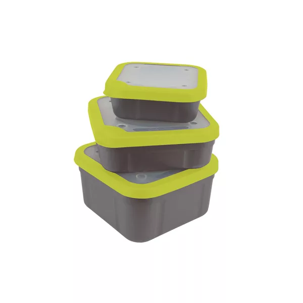 Matrix Bait Boxes Grey/Lime - 1.1pt Köderbox