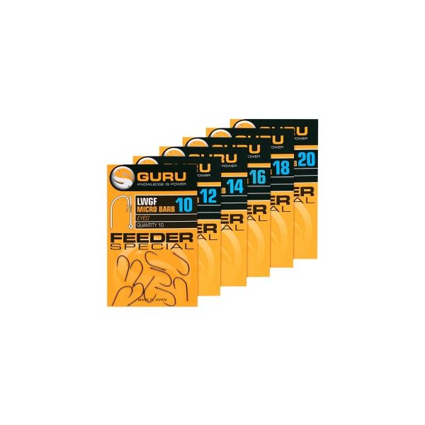 LWG Feeder Special 12 Feederhaken (mit Widerhaken/Öhr)