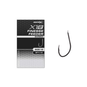   Matrix X1B Finesse Feeder 12 Haken mit Plättchen und Widerhaken, 10 St.