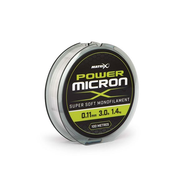 Matrix Power Micron X 0.11mm - 3.0lb 100m Monofile Schnur