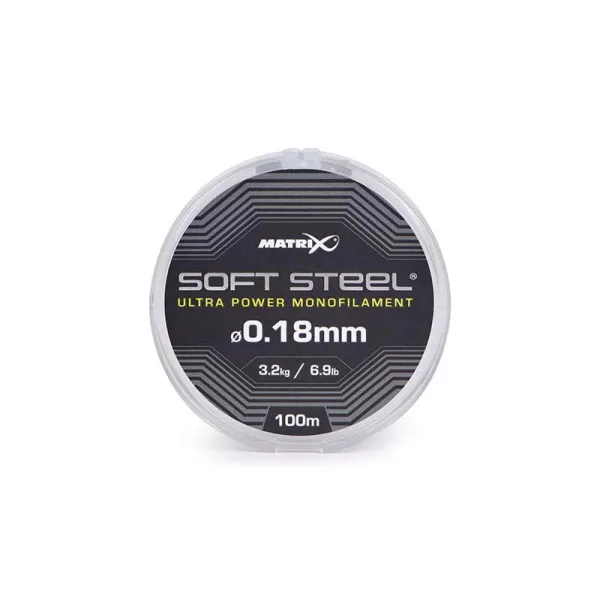 Matrix Soft Steel Ultra Power Monofilament 0,18mm 100m Monofil Hauptschnur