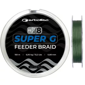   Garbolino Super G Feeder Braid 0,12mm 150m Feeder-Geflochtene Schnur / Geflochtene Schnur