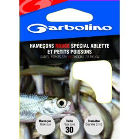   GARBOLINO SMALL FISH/BLEAK RED HTN 18 (SIZE 18 LINE 0,10mm) vorgebundenes Haken
