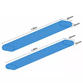 Garbolino TUBE PROTECTION OVAL Transportrohr 1,6m x 50x80mm