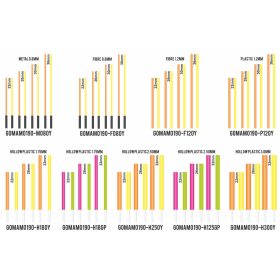   Garbolino Flotteurs Competition Series SP Fiber Antenna Set 0,80mm 8 Stk. - Rot und Gelb in 4 Größen