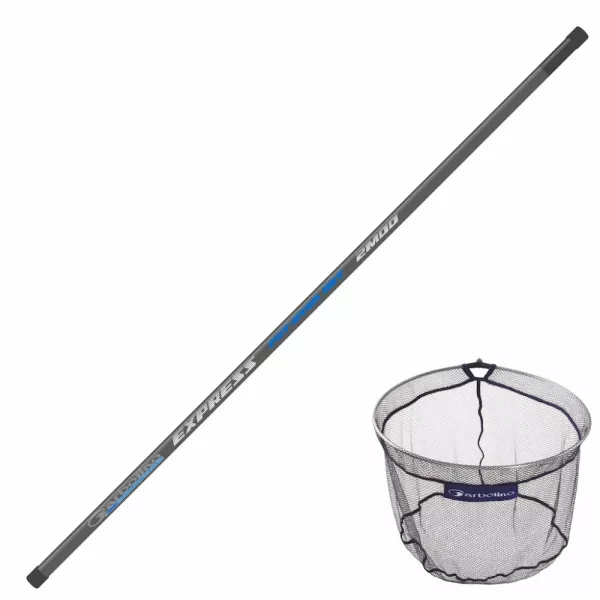 Garbolino Net Handle Express Telenet 3m Kescherstiel und Kopf Set