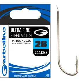 Garbolino ULTRA FINE SPEED MATCH 2110BZ - BARBED 20 Haken