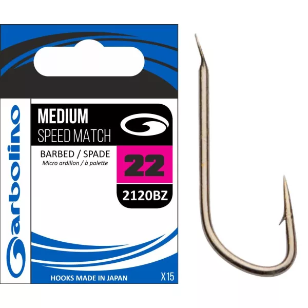 Garbolino MEDIUM SPEED MATCH 2120BZ - BARBED 20 Haken