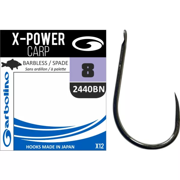 Garbolino - X-Power Carp 2440BN Haken mit Platte 14